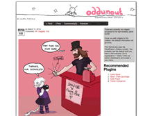 Tablet Screenshot of oddunout.com